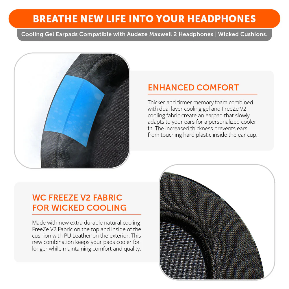 Audeze Maxwell 2 Earpad, Headband & Speaker Plate Upgrade Kit – WC Mod Kit Maxwell 2 - Image 11