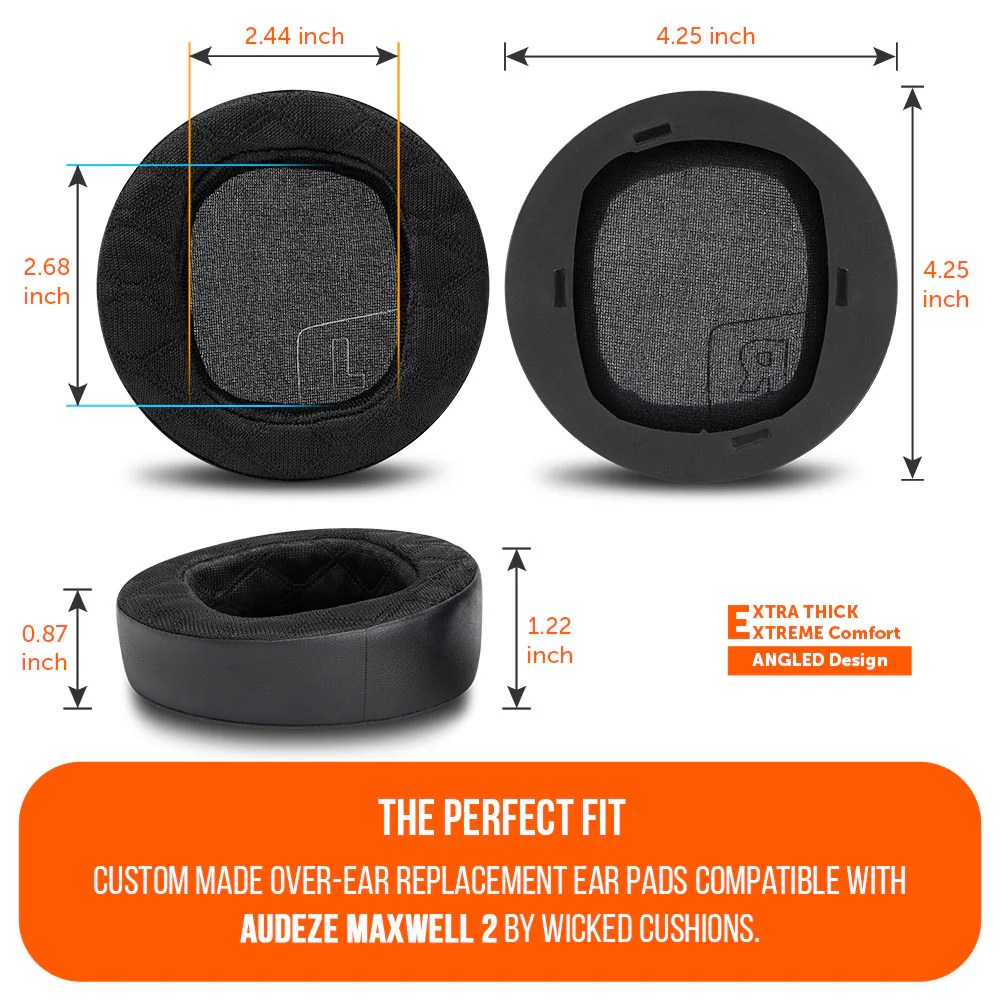 Audeze Maxwell 2 Earpad, Headband & Speaker Plate Upgrade Kit – WC Mod Kit Maxwell 2 - Image 4