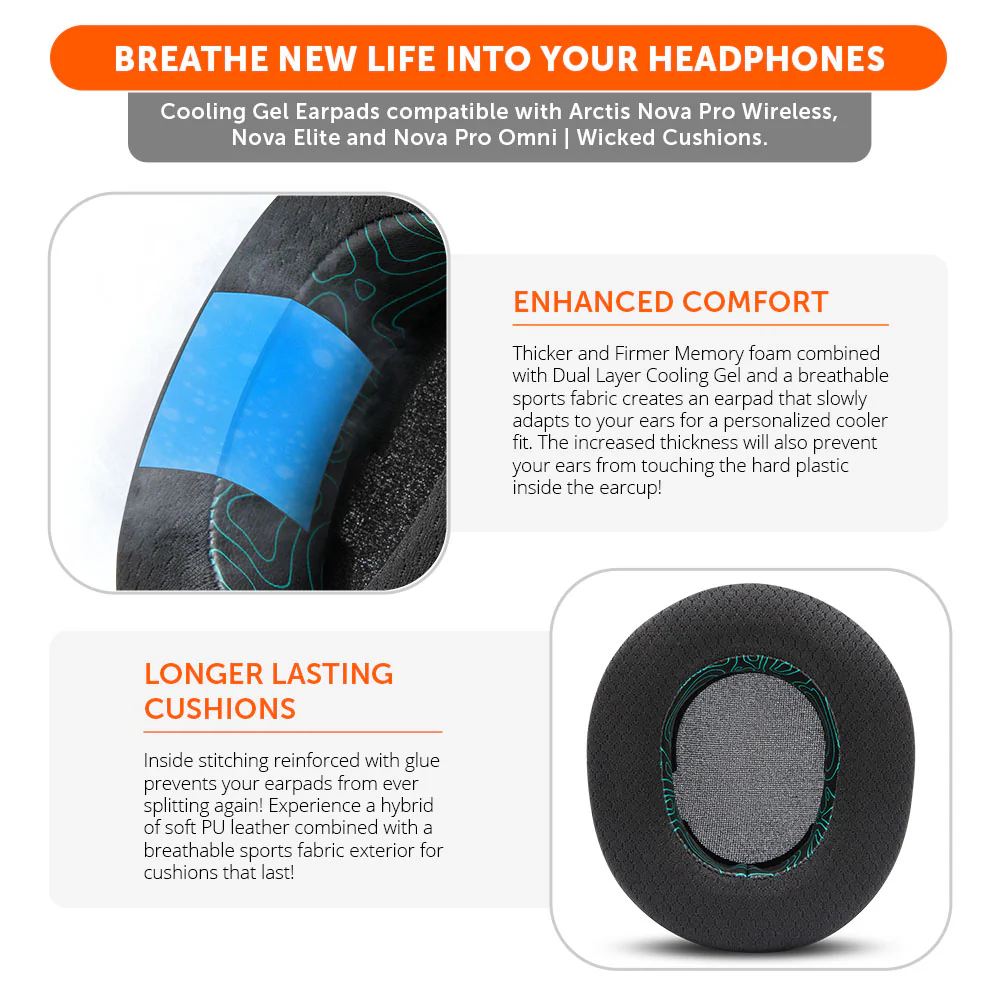 Arctis Nova Pro Wireless & Nova Elite Earpads - WC FreeZe Cooling Gel - Image 130
