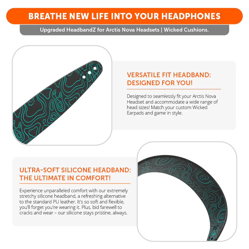 (RandomFrankP) WC Silicone HeadbandZ for Arctis Nova Headsets - Image 4