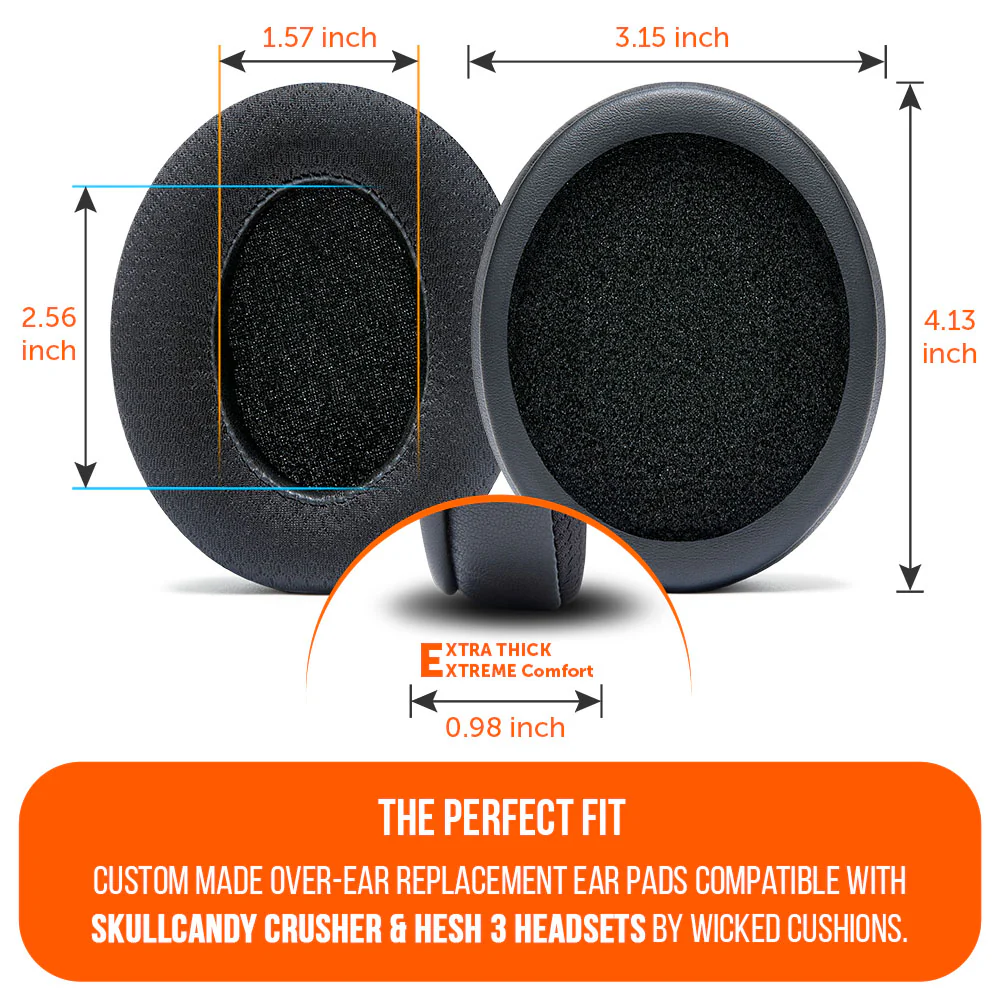 Skullcandy Hesh 3, Evo, and Crusher Replacement Earpads - WC FreeZe Crusher - Image 4