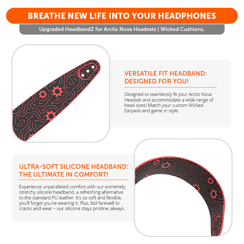 WC Silicone HeadbandZ for Arctis Nova Headsets - Image 157