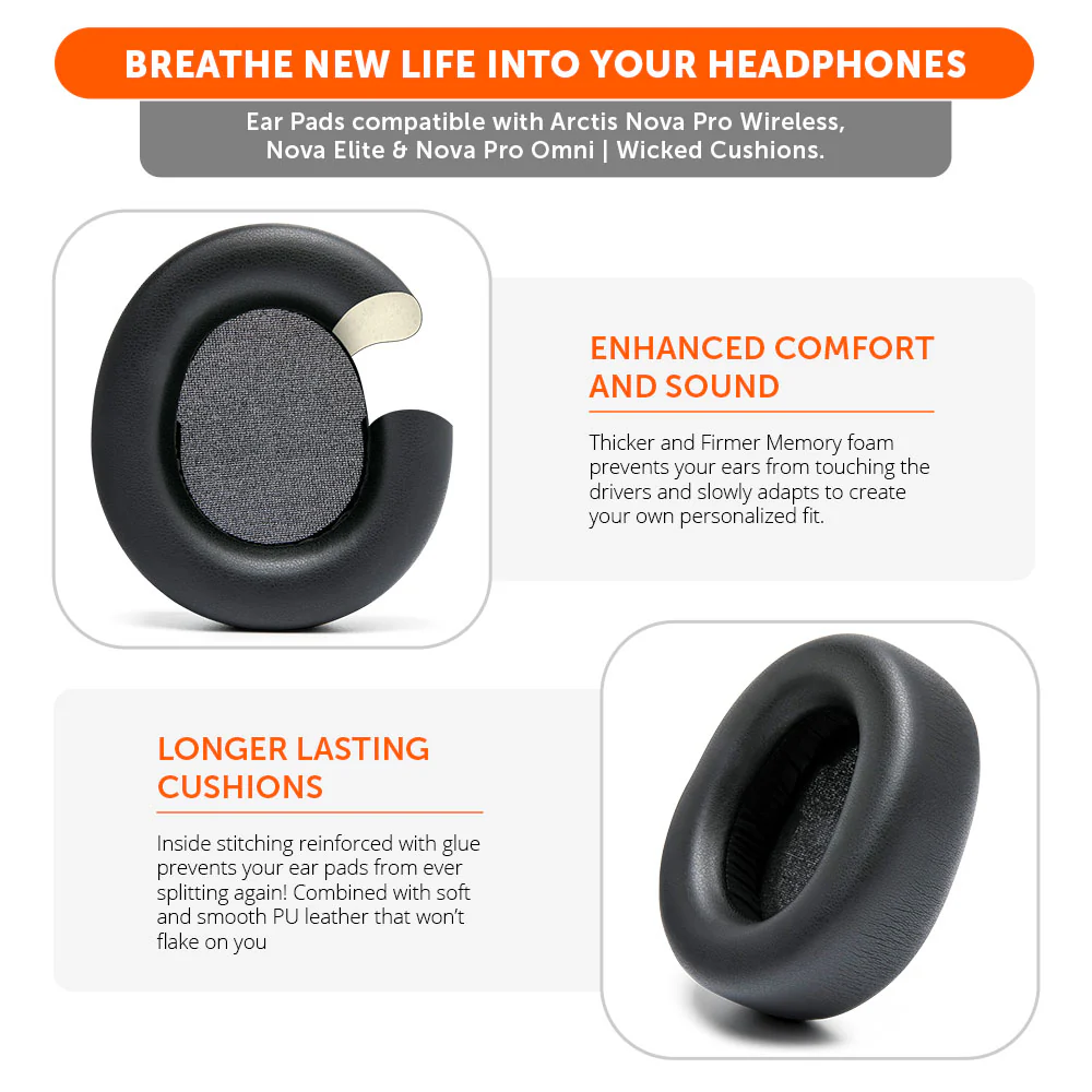 Arctis Nova Pro Wireless & Nova Elite Earpads - WC PadZ Nova Pro Wireless - Image 3
