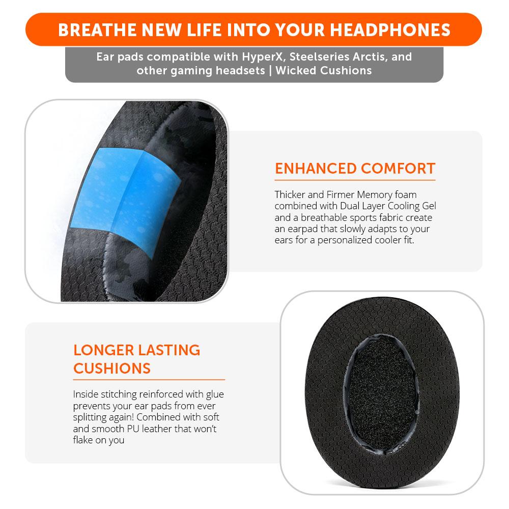 WC FreeZe - Hybrid Cooling Gel Infused Gaming Earpads - Image 32