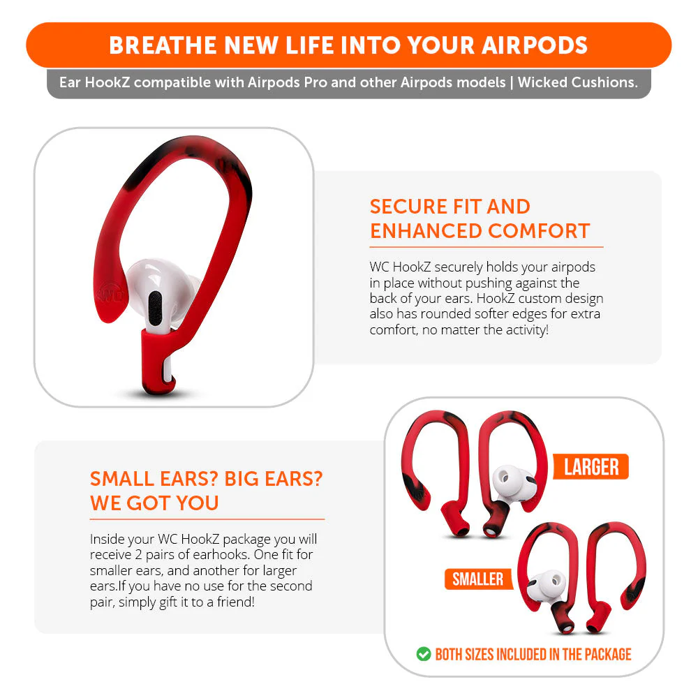 WC HookZ - Over Ear Hooks for Airpods Pro 1, 2 & Airpods 1, 2, 3 - Image 21